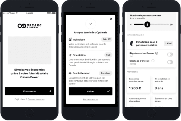 Simuler vos économies grâce à votre futur kit solaire Oscaro Power