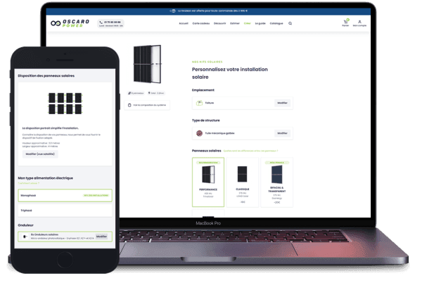 Le configurateur: Assistant de création de kit solaire personnalisé